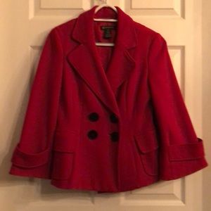INC Red Coat Sz S